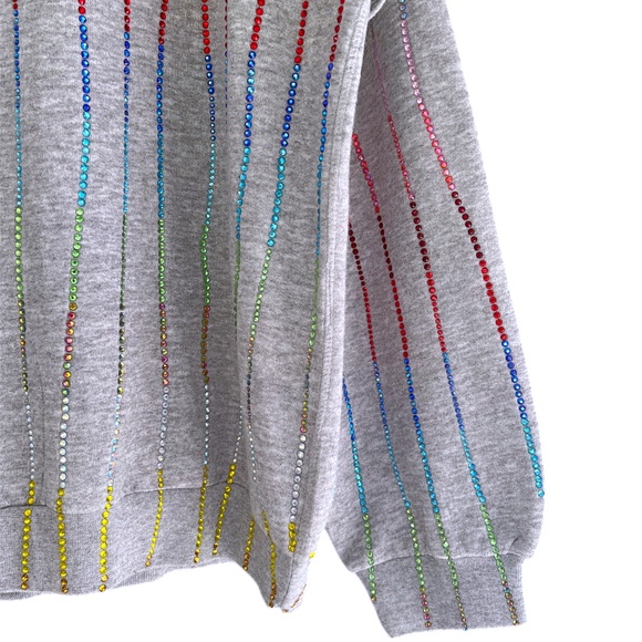 FILLES A PAPA Rainbow Crystal Top and Jogger Pant Set - Picture 6 of 16